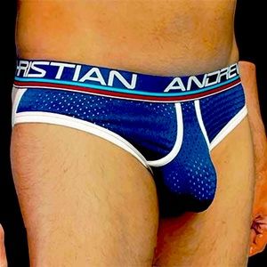 Andrew Christian Blue Mesh Jockstrap